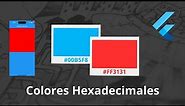 Como utilizar colores hexadecimales en Flutter | Tutorial facil