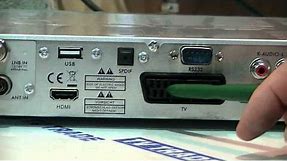 How to Connect & Install a Satellite Combo Receiver