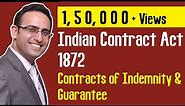 Contracts of Indemnity and Guarantee (Part-1) (Indian Contract Act 1872)