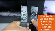 How to Set up and Use Samsung Soundbar Remote Control!!