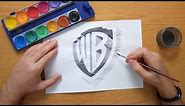 How to draw a Warner Bros logo in 3D