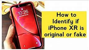 How to know iphone original or not|How to identify fake iphone|How to identify real iphone xr
