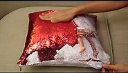 Personalized sequin photo pillows! Guaranteed top-quality. #pillow #christmasdecor