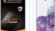 Supershieldz (2 Pack) Designed for Samsung Galaxy (S20 Plus 5G) Tempered Glass Screen Protector, 3D Curved Glass, Anti Scratch, Bubble Free (Black)