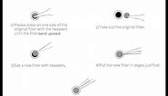How to replace filters (MOONDROP earphones)