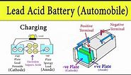 Lead Acid Battery: How Car Battery Works? | Automobile Battery Working Principle Animation