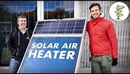 Awesome Solar Air Heater for Off Grid Living, Tiny Houses, RVs and more..