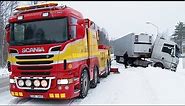 Scania 8x4 Boniface vs MAN - Heavy Recovery - Sweden