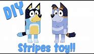 ❗️🎨 DIY Uncle Stripes from Bluey | Disney Jr | ABC Kids | New Bluey Toys Uncle Stripes