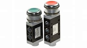 Pneumatic Pushbutton Valves | Manually Operated Pneumatic Valves