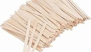 1000Pcs Wooden Wax Sticks Small Waxing Applicator Sticks Wax Spatulas Wood Craft Sticks for Hair Removal and Smooth Skin - Slanted & Round