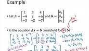 Linear Algebra - Lecture 9 - Matrix Equations
