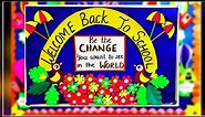 Welcome back to school bulletin board ideas / Welcome bulletin boards