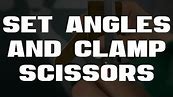 Setting Angles and Clamping Scissors | Twice as Sharp® Scissors Sharpener