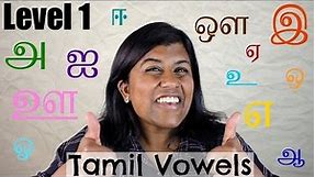 Tamil Writing - Level 1 - Vowels