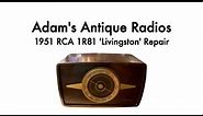1951 RCA 1R81 Antique Radio Repair