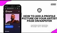 How To Add A Profile Picture On Your Artist Page On Napster - Step-by-Step