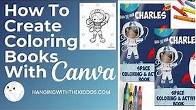 How to Create Coloring Book with Canva|Custom Party Favors