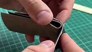Making a Money Clip from Crocodile leather