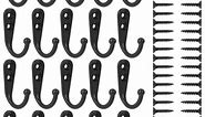 Set of 20 Vintage Metal Hooks with Screws for Kitchen, Drawer, Bath - Black - Walmart.ca