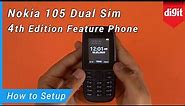 Nokia 105 Dual Sim 4th Edition Feature Phone - How to Setup