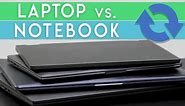 Unterschied zwischen Notebook und Laptop