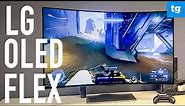 LG OLED Flex HANDS ON: We LOVE how this TV Bends on Command!