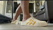 adidas Unisex-Adult Adilette Clog Slide Sandal unboxing and fit test review #adidas #adiletteclog