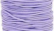 Pandahall 43.7 Yards Round Elastic Cord 2MM Stretchy Beading String for Bracelets Necklaces Jewelry Making and Sewing Projects (Lilac)