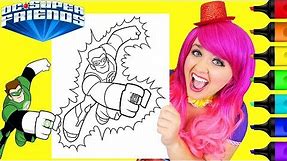 Coloring Green Lantern DC Super Friends Coloring Page Prismacolor Markers | KiMMi THE CLOWN