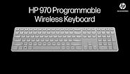 HP 970 Programmable Wireless Keyboard | Rechargeable, intuitive, customizable | HP Accessories