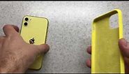 Yellow Silicon Case for Yellow iPhone 11