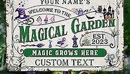Personalized Metal Signs with Name Made in USA Custom Vintage Garden Sign Waterproof Vintage Decorative Metal Print for Wall Decor Customized Home Garden Ideas Gifts Artwork Prints for Yard Ourdoor