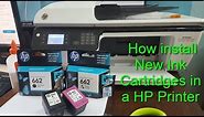 How to replace or install a HP Ink Cartridge?