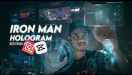 Iron man Jarvis Hologram Editing in Inshot and Capcut apps | Iron man HUD Effect | Mobile Editing |