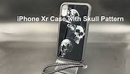 iphone xr case with skull pattern