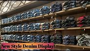Denim folding Display | how to fold jeans for showroom |denim folding techniques jeans folding hacks