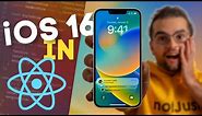 Building the iOS 16 Lock Screen UI in React Native (tutorial for beginners)