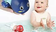 TOHIBEE Bath Toys, 3 Pack Cute Swimming Turtle Bath Toys for Toddlers 1-3, Floating Wind Up Toys for 1 Year Old Boy Girl, New Born Baby Bathtub Water Toys, Preschool Toddler Pool Toys