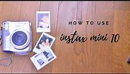 How to use and refill Instax Mini 10
