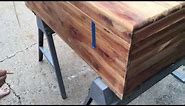 Hinge placement on cedar chest project