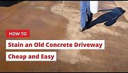 How to Stain an Old Concrete Driveway Cheap and Easy