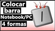 4 Formas de colocar BARRA no NOTEBOOK / PC pelo teclado