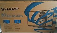 SHARP 50 INCH LC-50LB261U CLASS LED HDTV FULL HD TV BLACK FRIDAY UNBOXING 1080p 12/1/2014