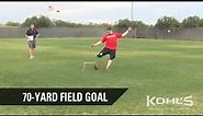 70-Yard Field Goal | Andrew Baggett | Kohl's Kicking Pro Combine