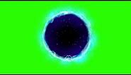 black hole green screen animation