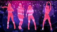 Female Dancer Silhouettes in Party HD #BackgroundVideo VideNoCopy No Copyright Motion Graphics