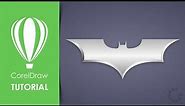 CorelDraw Tutorial #24 : Batman metal logo ( G Tutorial )