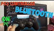 How to use DUALSHOCK 3 PS3 controller on PC using BLUETOOTH/USB !!!