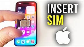 How To Insert SIM In iPhone 15 / 15 Pro - Full Guide